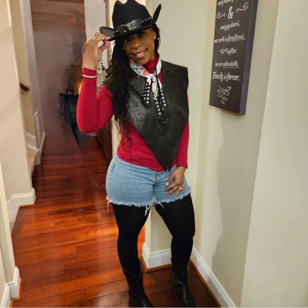 100% LAMBSKIN LEATHER DRAPE VEST